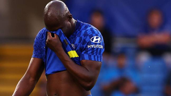 Romelu Lukaku showing frustration during his time at Chelsea. (Alamy)