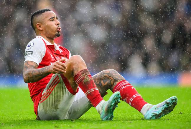 Jesus hasn't played for Arsenal since November. (Image Credit: Alamy)
