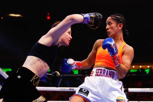 Taylor successfully defended her lightweight titles with a split decision win (Image: PA)