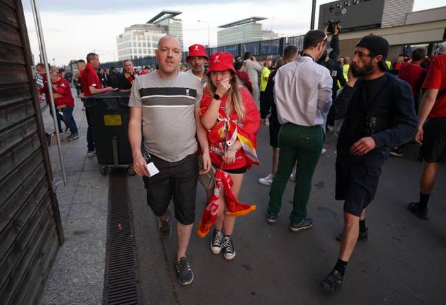 Fans outside the stadium were tear gassed. Image: Alamy