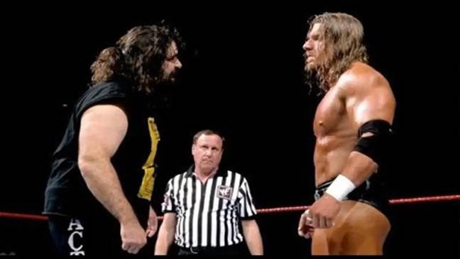 1998 wasn't Foley's only legendary Royal Rumble moment. Image: WWE