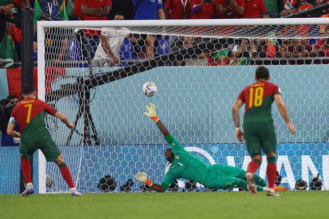 Cristiano Ronaldo expertly beat Ghana’s Lawrence Ati-Zigi from the spot-kick in Portugal’s 3-2 win at the World Cup. Credit: Alamy
