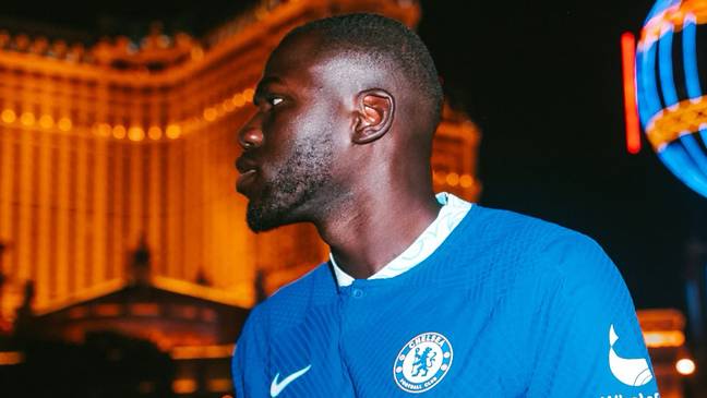 Kalidou Koulibaly taking in the sights of Las Vegas after his Chelsea arrival. (Chelsea FC)