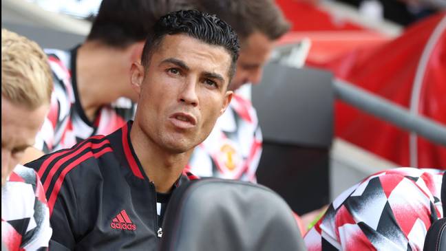 Ronaldo on the bench during Saturday's 1-0 win over Southampton. (Image Credit: Alamy)