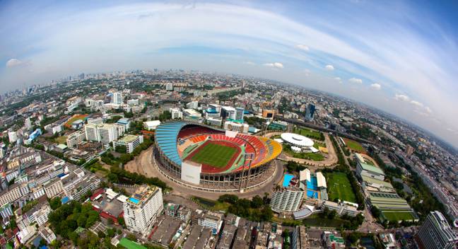 Skyview of the Rajamangala Stadium. (Alamy)