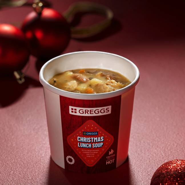 Christmas Lunch Soup - 165 calories, £2.30. Credit: Greggs