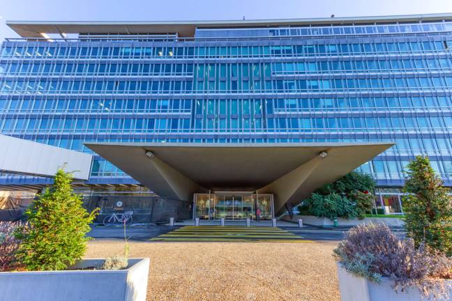 World Health Organization headquarters in Geneva, Switzerland. Credit: Elena Elenaphotos21/Alamy Stock Photo