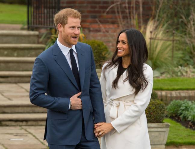 Harry and Meghan after the announcement of their engagement in 2017. Credit: PA Images / Alamy 