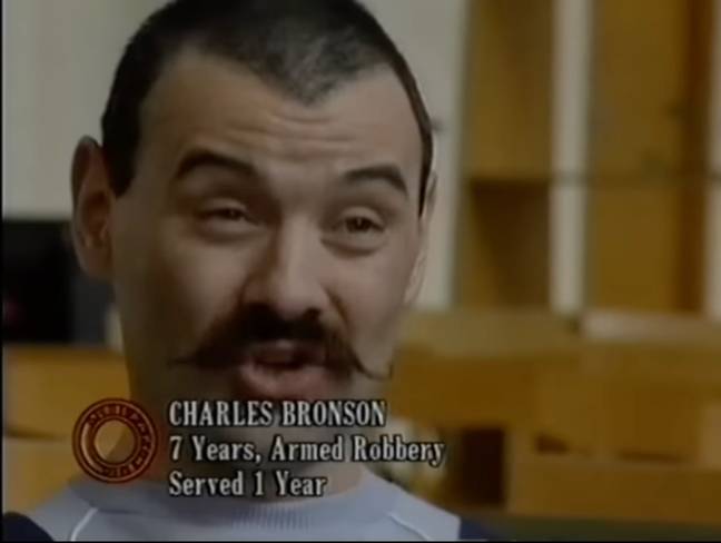 Bronson talking from prison in 1989. Credit: YouTube/Dispatches