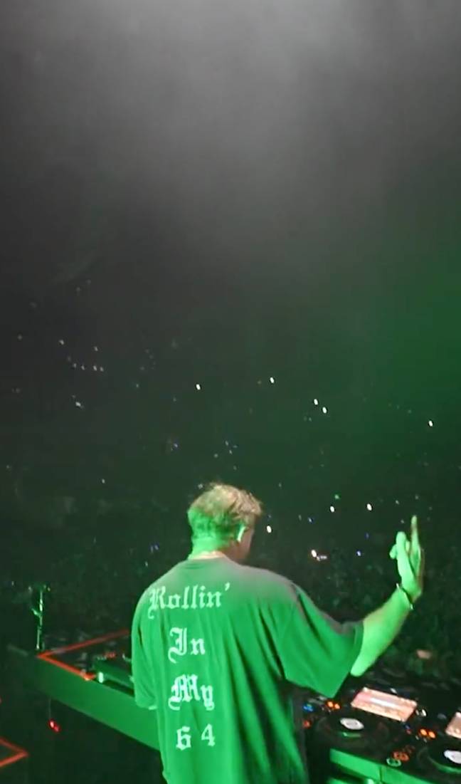 David Guetta played the song to thousands of fans at a recent gig. Credit: @davidguetta/Twitter
