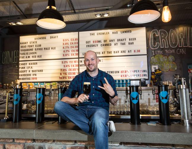BrewDog boss James Watt, who has warned that if his prices reflected energy cost rises he'd be charging £27.50 for a pint. Credit: Simon Price / Alamy Stock Photo