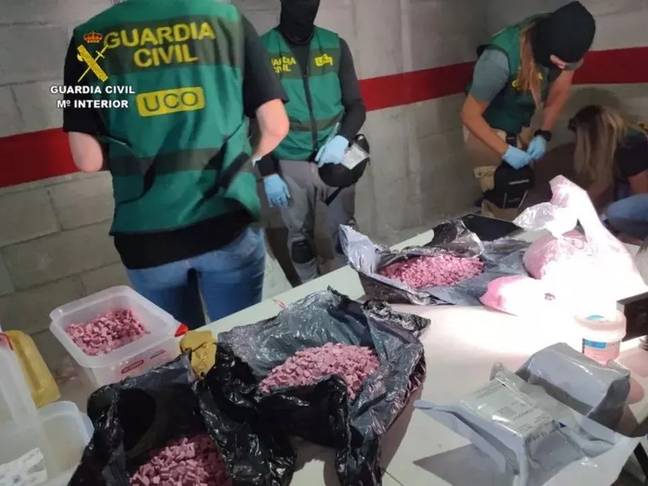 Police in Ibiza seized a haul worth £1.1m. Credit: The Guardia Civil