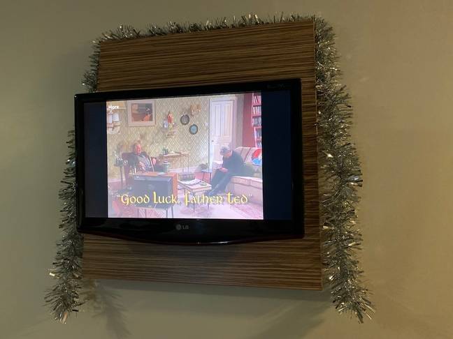 It wouldn't be Christmas without a bit of comforting telly. Credit: LADbible