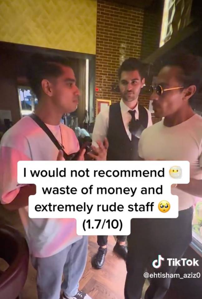 The TikToker reviewed the whole experience as a 1.7 out of 10. Credit: @ehtisham_aziz0/ TikTok