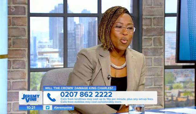 Dr Shola Mos-Shogbamimu was in no two minds about what she thinks. Credit: Channel 5