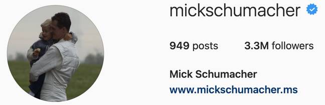 Mick ka nderuar babain e tij.  Kredia: Instagram/@mickschumacher