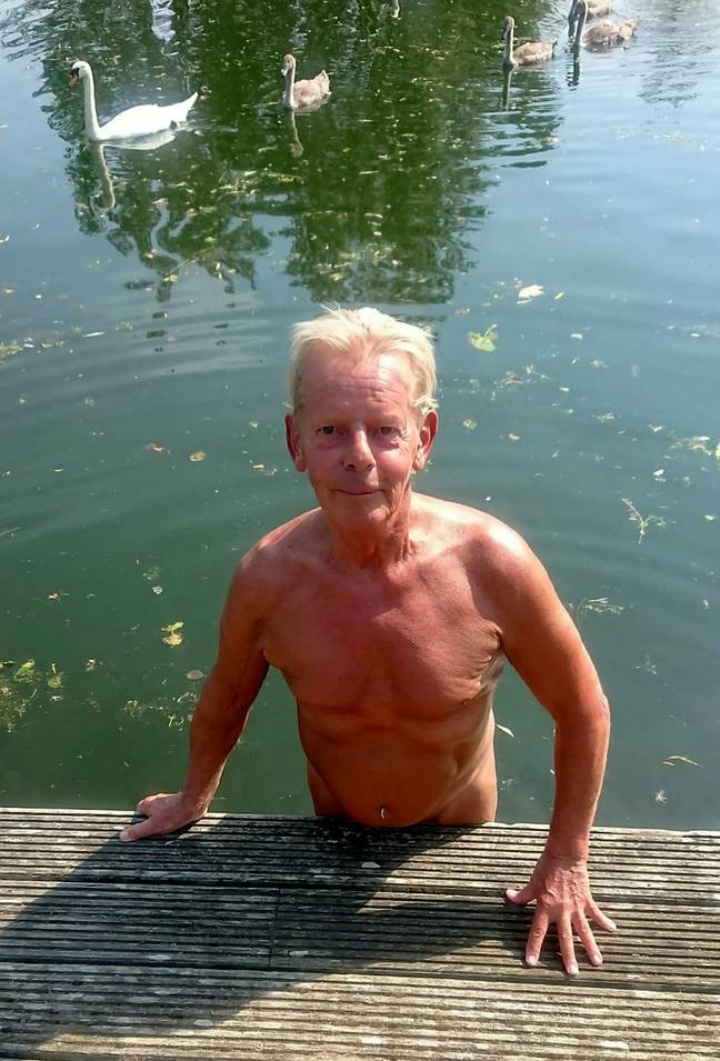 Tony Graham turned to naturism after going skinny dipping aged 18. Credit: SWNS