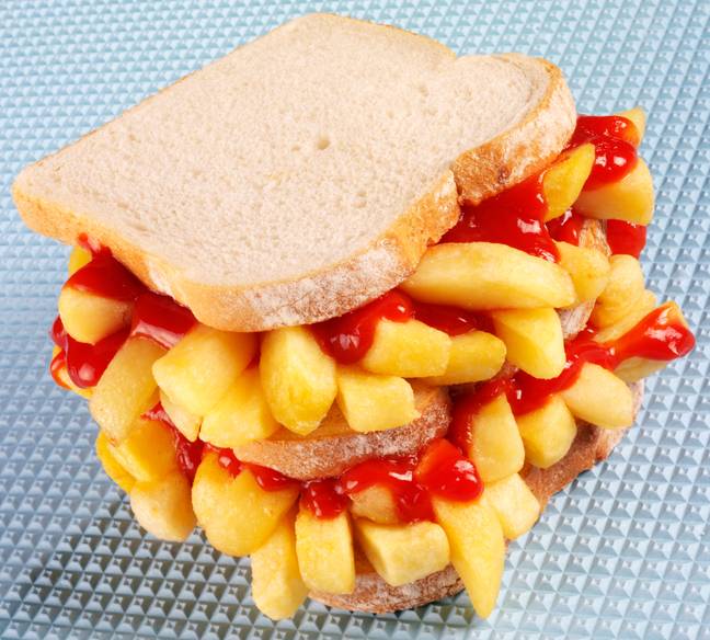 A chip butty. Credit: Alamy