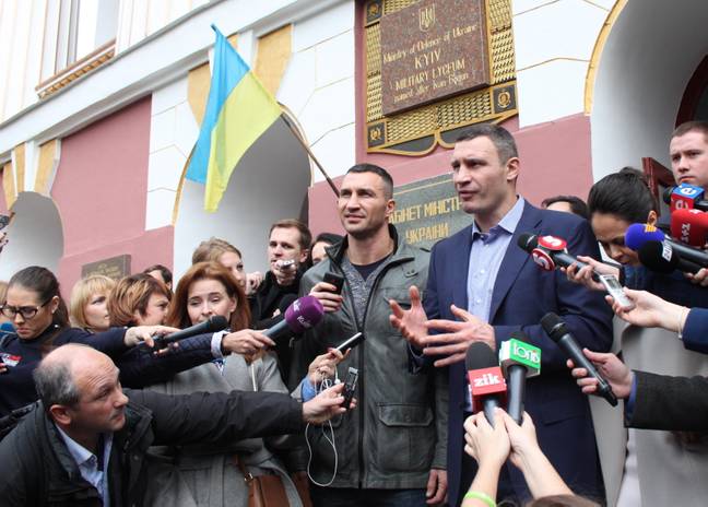 Vitali was sworn in as mayor of Kyiv in 2014. Credit: Alamy