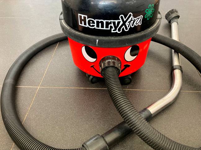 Henry's nozzle took a thrusting from the former vicar. Credit: SWNS