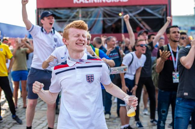 England fans have been urged to share positive thoughts ahead of the team's first match of the World Cup. Credit: Evening Standard Limited/Alamy