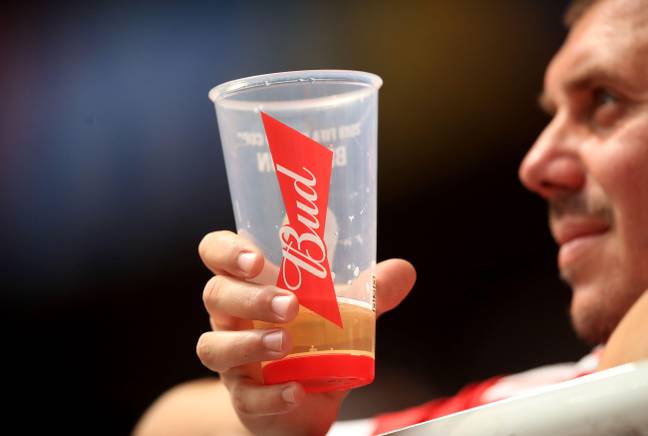 Budweiser have a £63 million deal with FIFA to exclusively sell beer. Credit: PA Images / Alamy Stock Photo