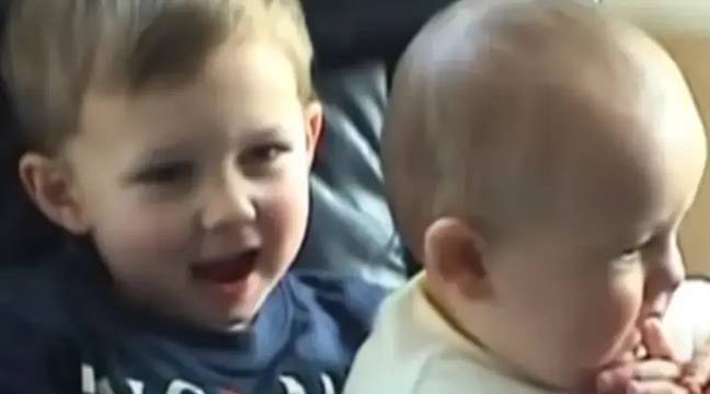 The 'Charlie bit my finger' clip went viral back in 2007. Credit: YouTube/Davies-Carr family