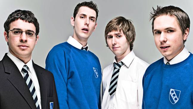 The Inbetweeners, (L-R) Will, Neil, Jay and Simon. Credit: Channel 4