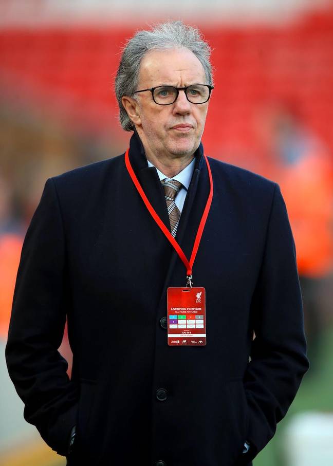 Mark Lawrenson during the FA Cup third round match at Anfield, Liverpool in 2020. Credit: PA Images / Alamy Stock Photo