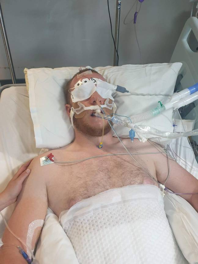 Braden now lives in fear that a single fall or knock to the head could kill him. Credit: SWNS