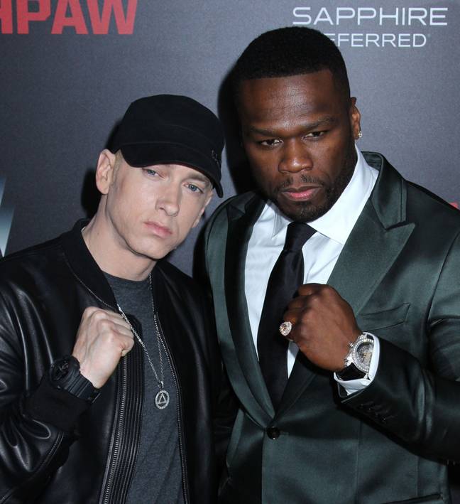50 Cent praised Eminem in a recent podcast interview. Credit: AFF/Alamy Stock Photo