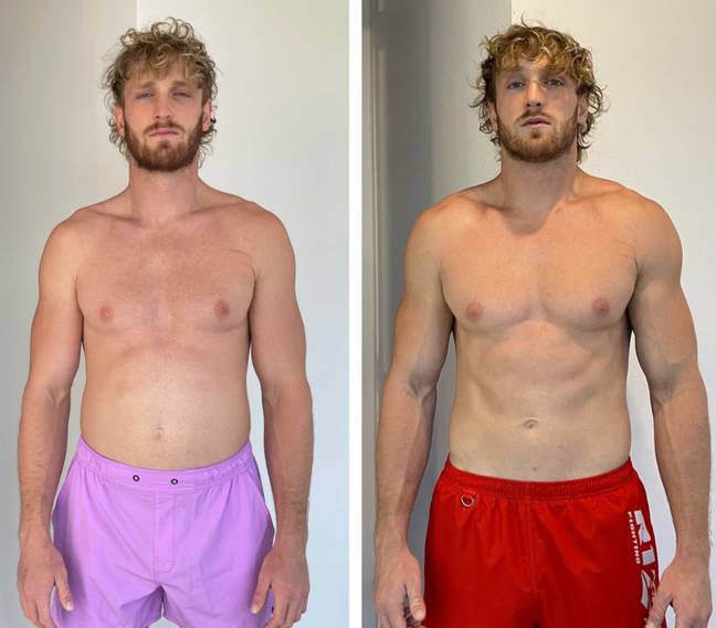 Paul claims to have made his transformation in three days. Credit: Logan Paul/Twitter