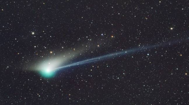 Tim caught the comet as it approached Earth. Credit: SWNS