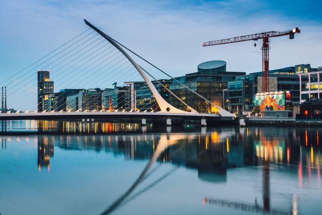 The visitor is travelling with his family to Ireland. Pictured above Dublin City. Credit: Pexels