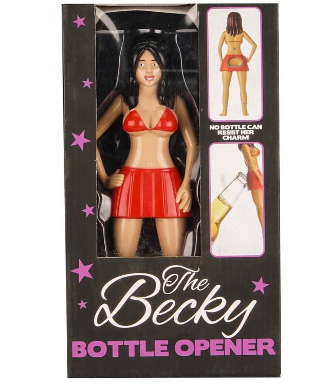 The 'Becky Bottle Opener'. Credit: Kennedy News and Media 