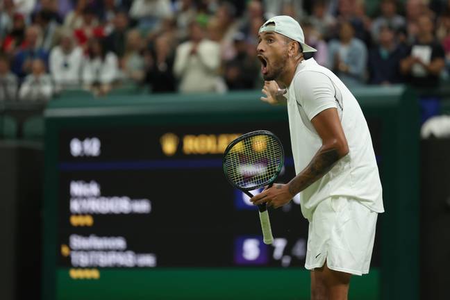 Nick Kyrgios is enjoying a good year of tennis after making the Wimbledon final. Credit: Alamy