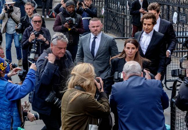 Wayne and Coleen Rooney arrived to the court in London this week. Credit: SWNS