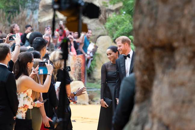 Markle and Prince Harry at the Lion King premiere. Credit: dpa picture alliance / Alamy 