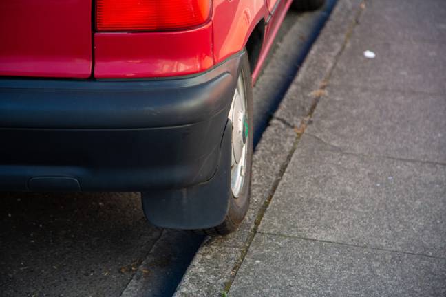 Motorists should not mount curbs. Credit: Alamy