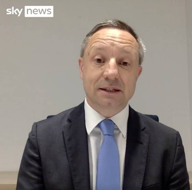 Ofgem Chief Executive Jonathan Brearley. Credit: Sky News