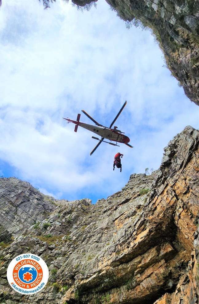 The injured hikers were airlifted to hospital. Credit: WSAR