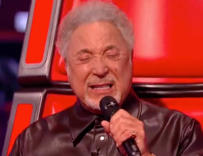 Tom Jones gave an emotional rendition of a song dedicated to his wife. Credit: ITV