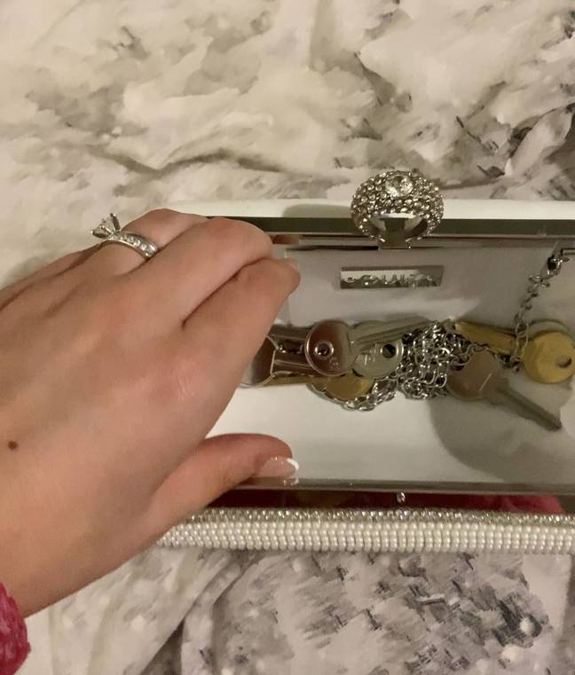 Sophie's dad slipped all the keys into her purse. Credit: Supplied