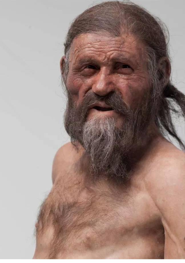Here's what experts believe Ötzi the Iceman would have looked like. Credit: Kennis © South Tyrol Museum of Archaeology, Foto Ochsenreiter)
