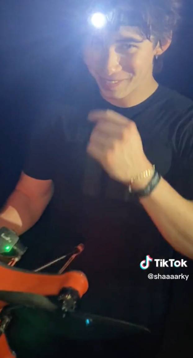 It was his first ever fish. Credit: TikTok/Shaaaarky