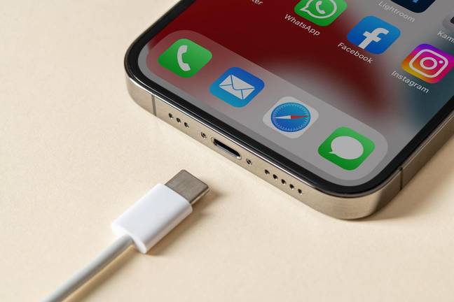 Apple have finally been given a deadline to change all of their lightening charging ports to USB-C. Credit: Yalcin Sonat / Alamy Stock Photo