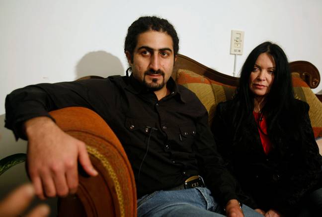 Omar Bin Laden and his wife Zaina in 2008. Credit: REUTERS / Alamy Stock Photo