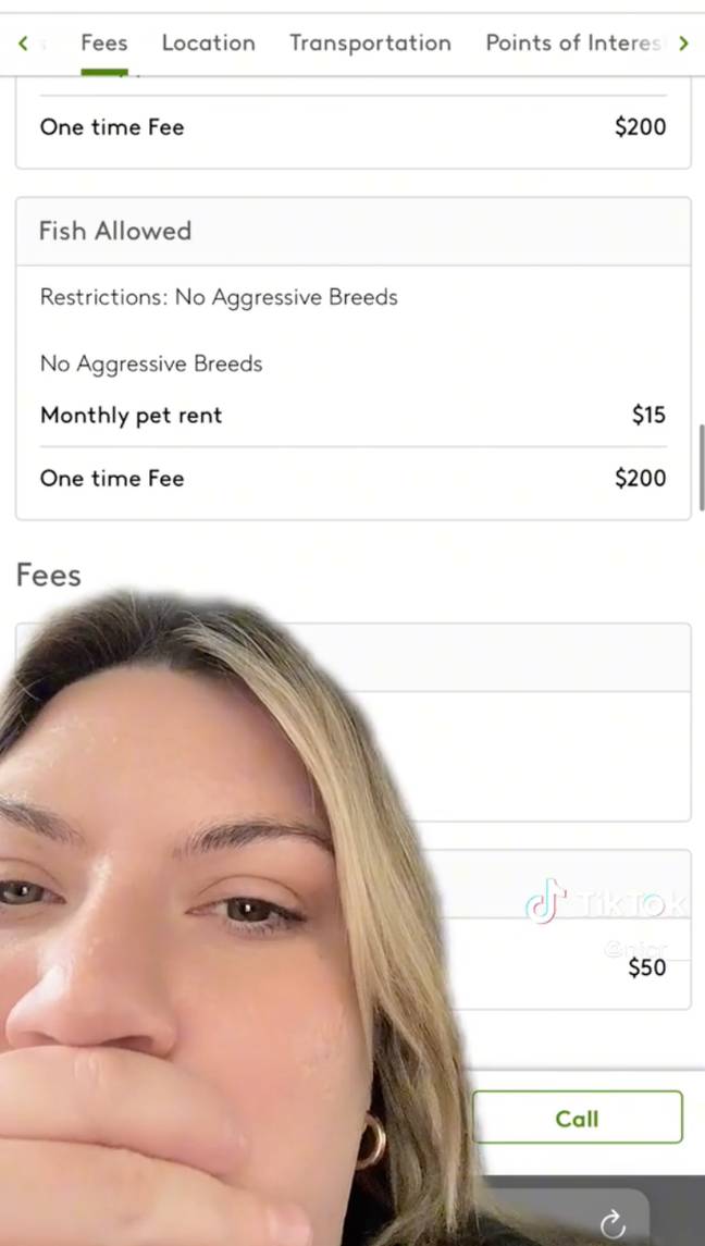 There was even a one-off fee of $200. Credit: TikTok/@nicr__