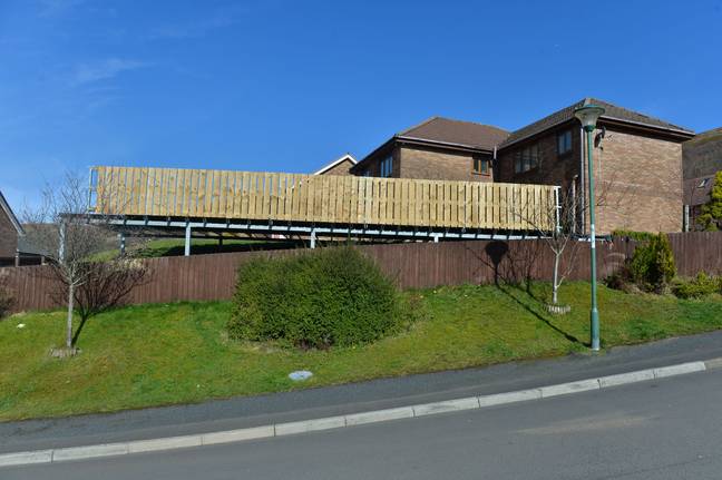 The family is predicted to be ordered to take down their £6,000 decking because it’s been deemed as being 'too ugly'. Credit: Wales News Service.