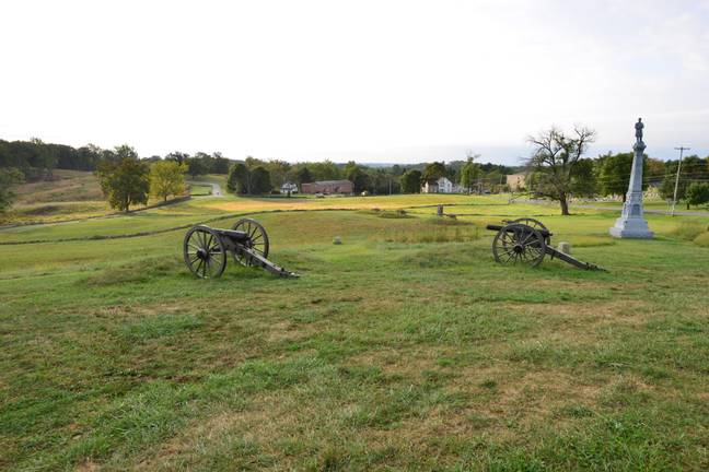 Cemetery Hill in Gettysburg, where the battle took place. Credit:  Paul Briden / Alamy Stock Photo